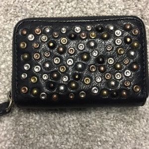 Frye studded wallet